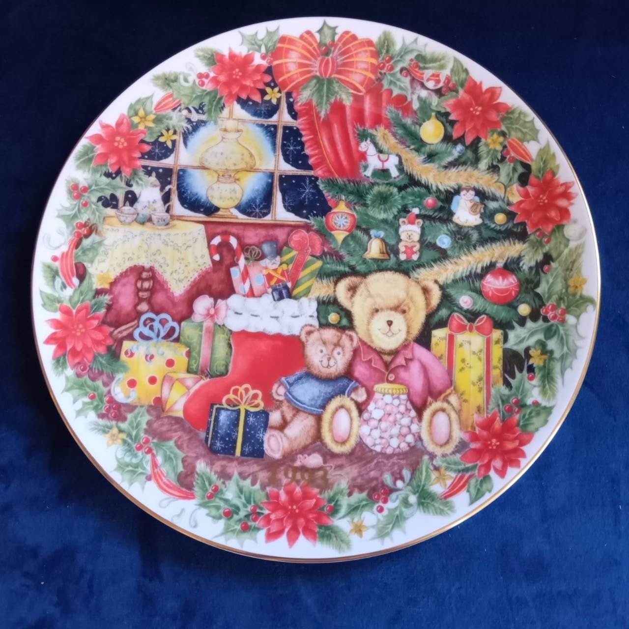 ロイヤルドルトン Royal Doulton 1993年クリスマスプレート テディベア