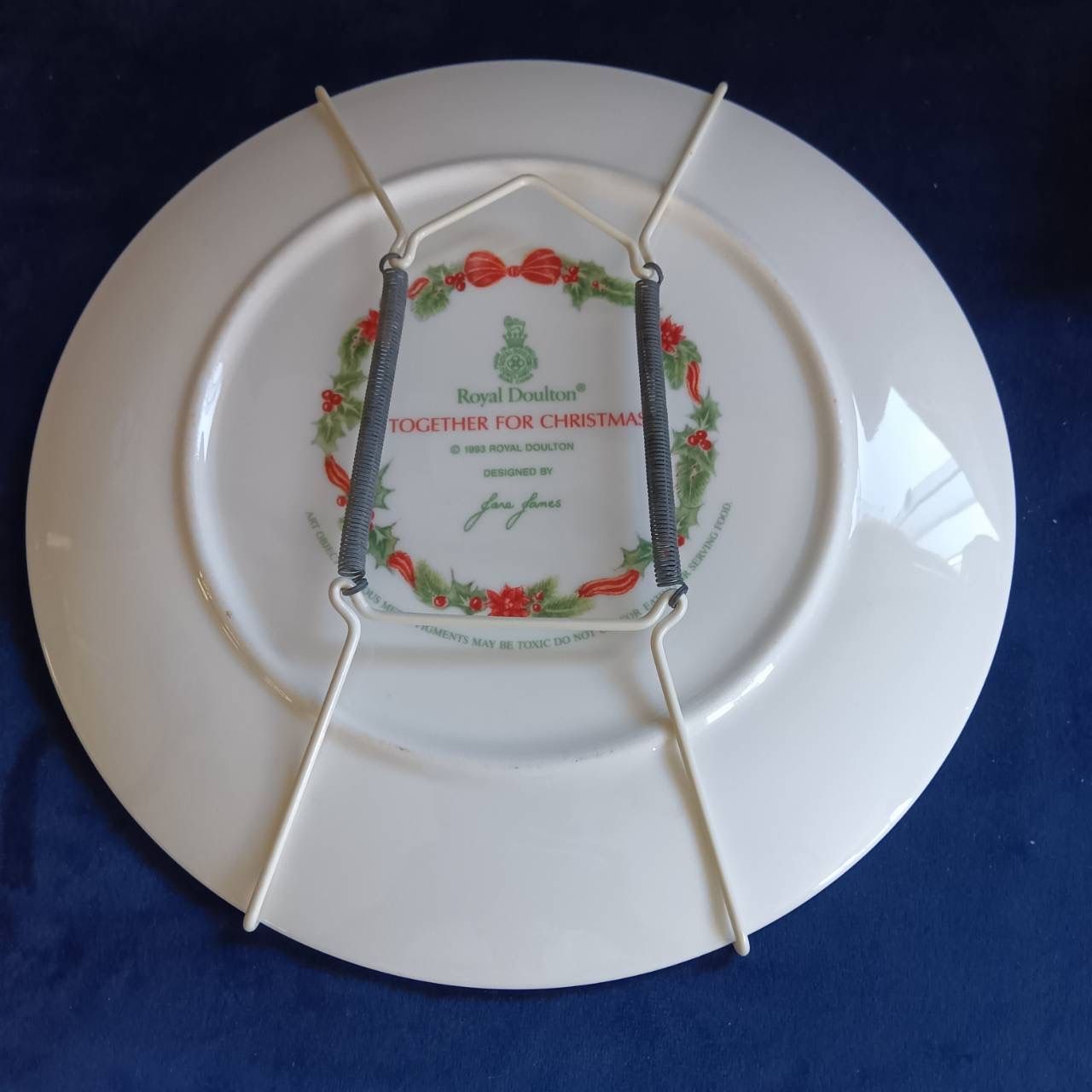 ロイヤルドルトン Royal Doulton 1993年クリスマスプレート テディベア