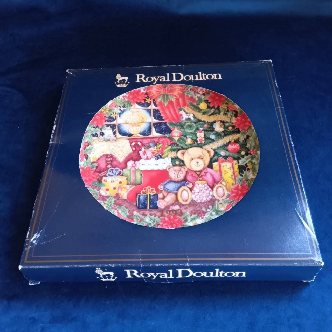 ロイヤルドルトン Royal Doulton 1993年クリスマスプレート テディベア