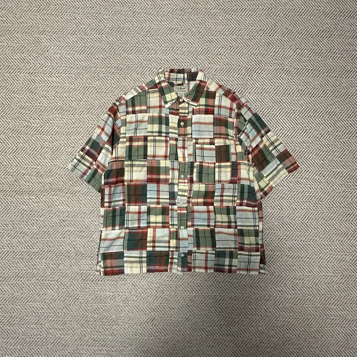 L.L.Bean マドラス パッチワーク シャツ
