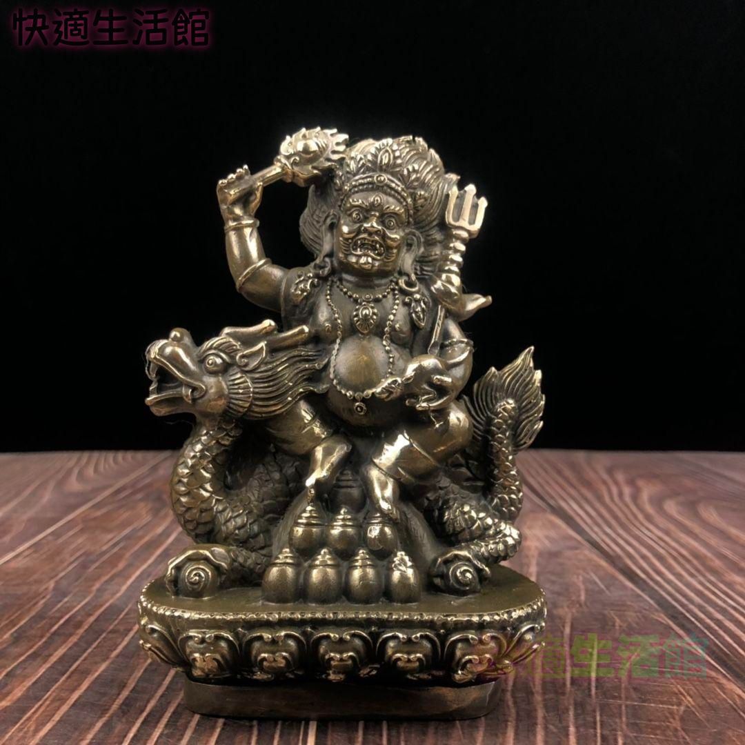 騎竜黄財神仏像 現代工芸品 美術品 置物 騎竜黄財神仏像 現代工芸品 美術品 置物 GY529 - メルカリ