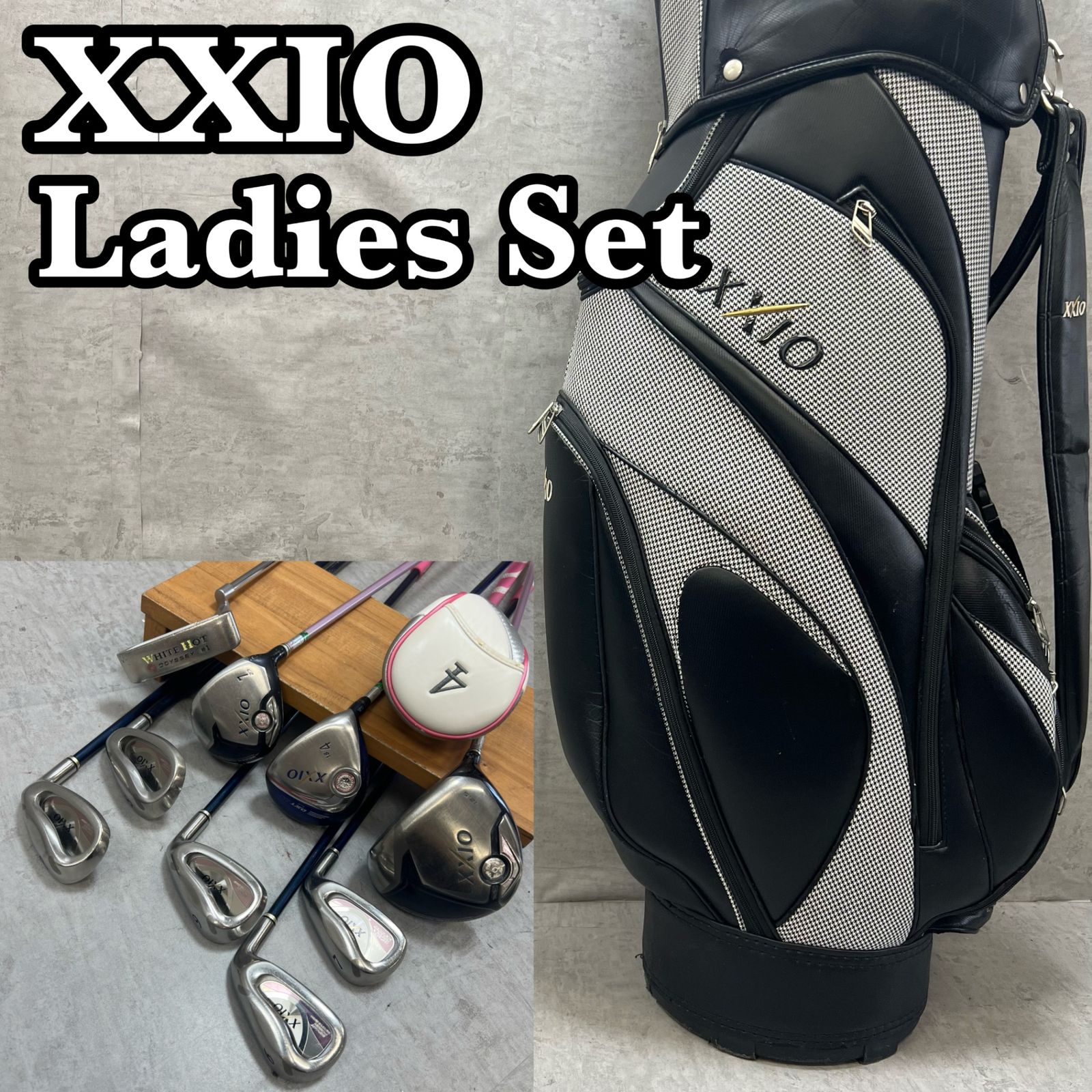 ゼクシオ レディースゴルフ クラブセット 9本 右利き用 カーボン XXIO キャディバッグ付き
