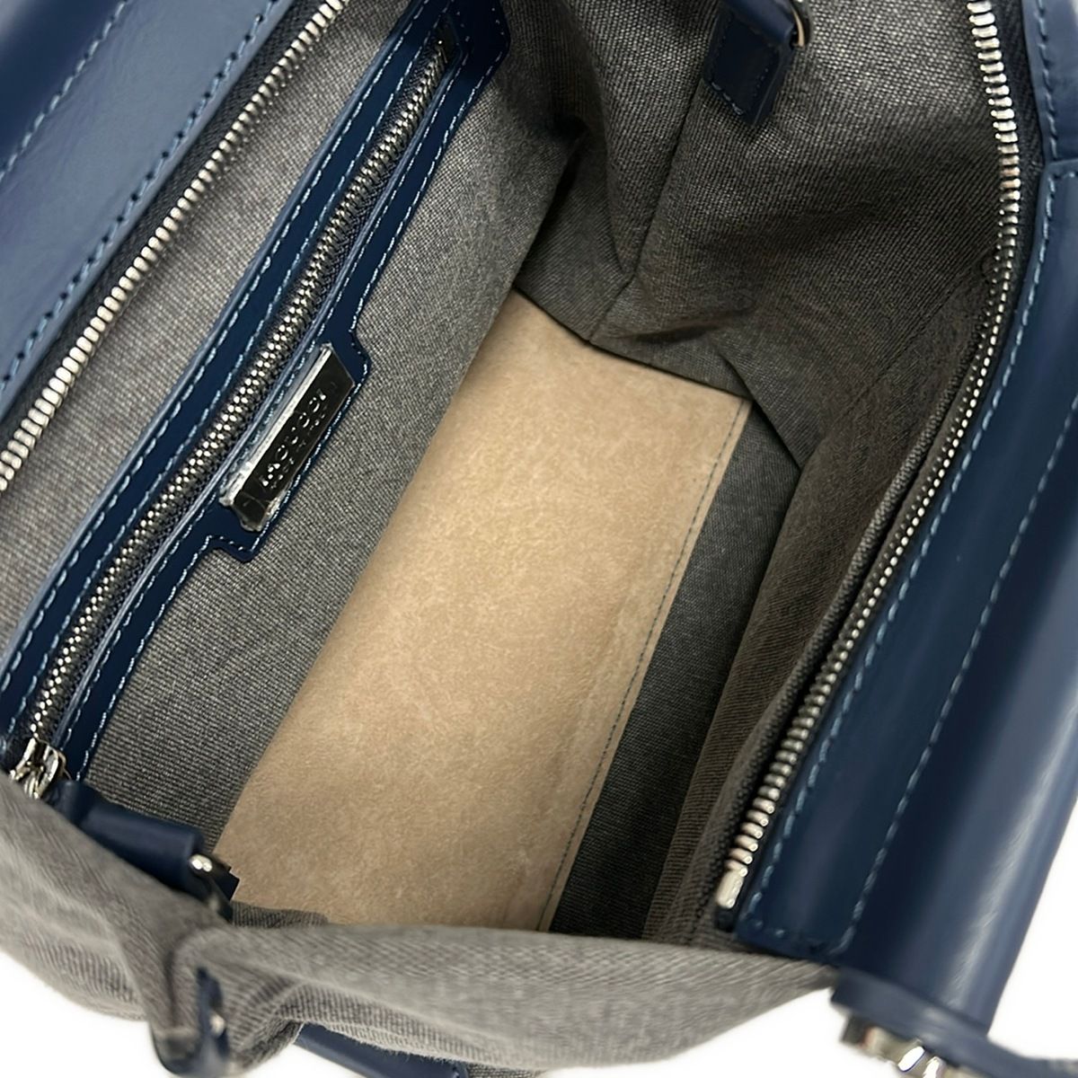 IACUCCI(イアクッチ) トートバッグ ソルベット S ネイビー×グレー