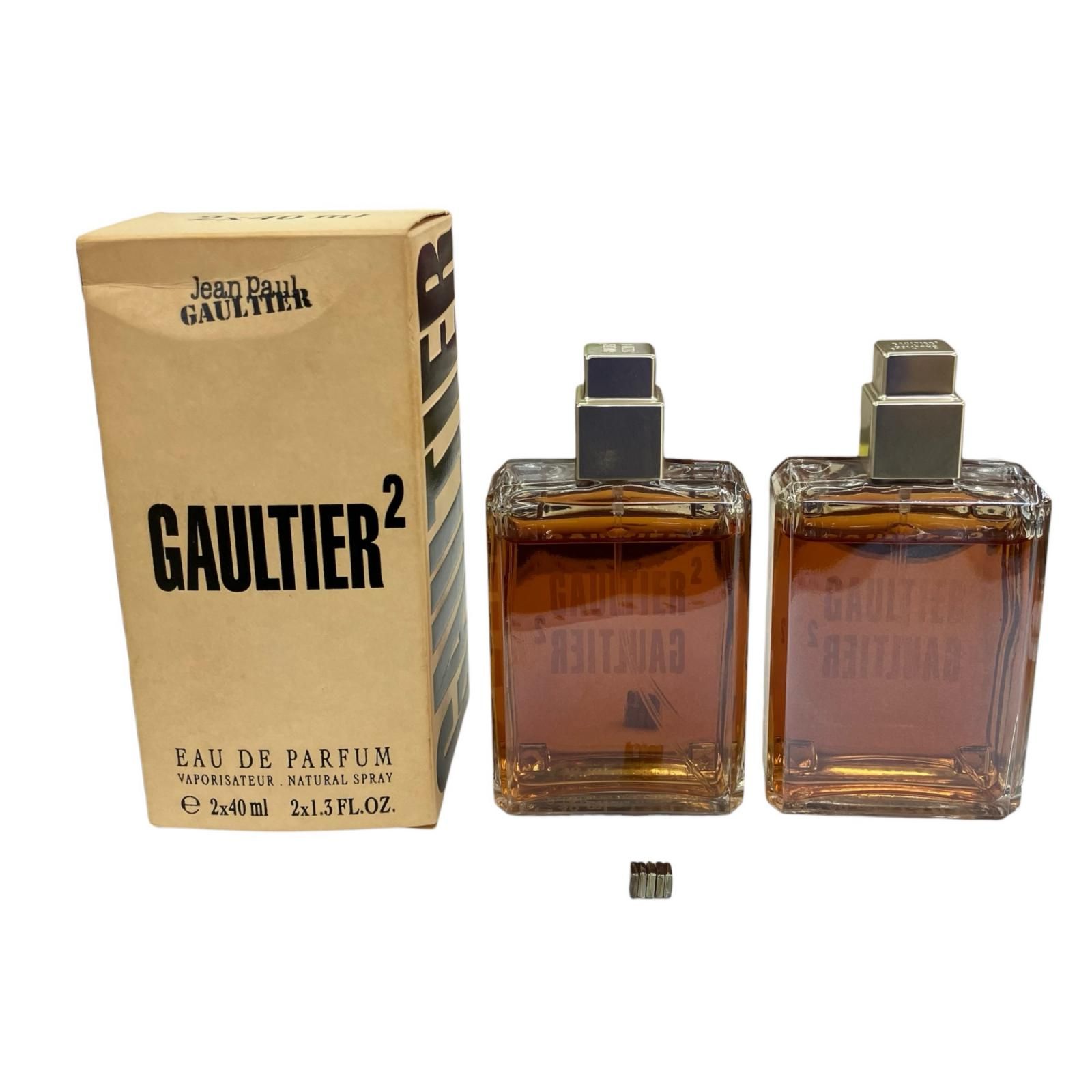 186001 現状品 Jean Paul Gaultier ジャンポールゴルチエ GAULTIER2 香水 2×40ml EDP ユニセックス