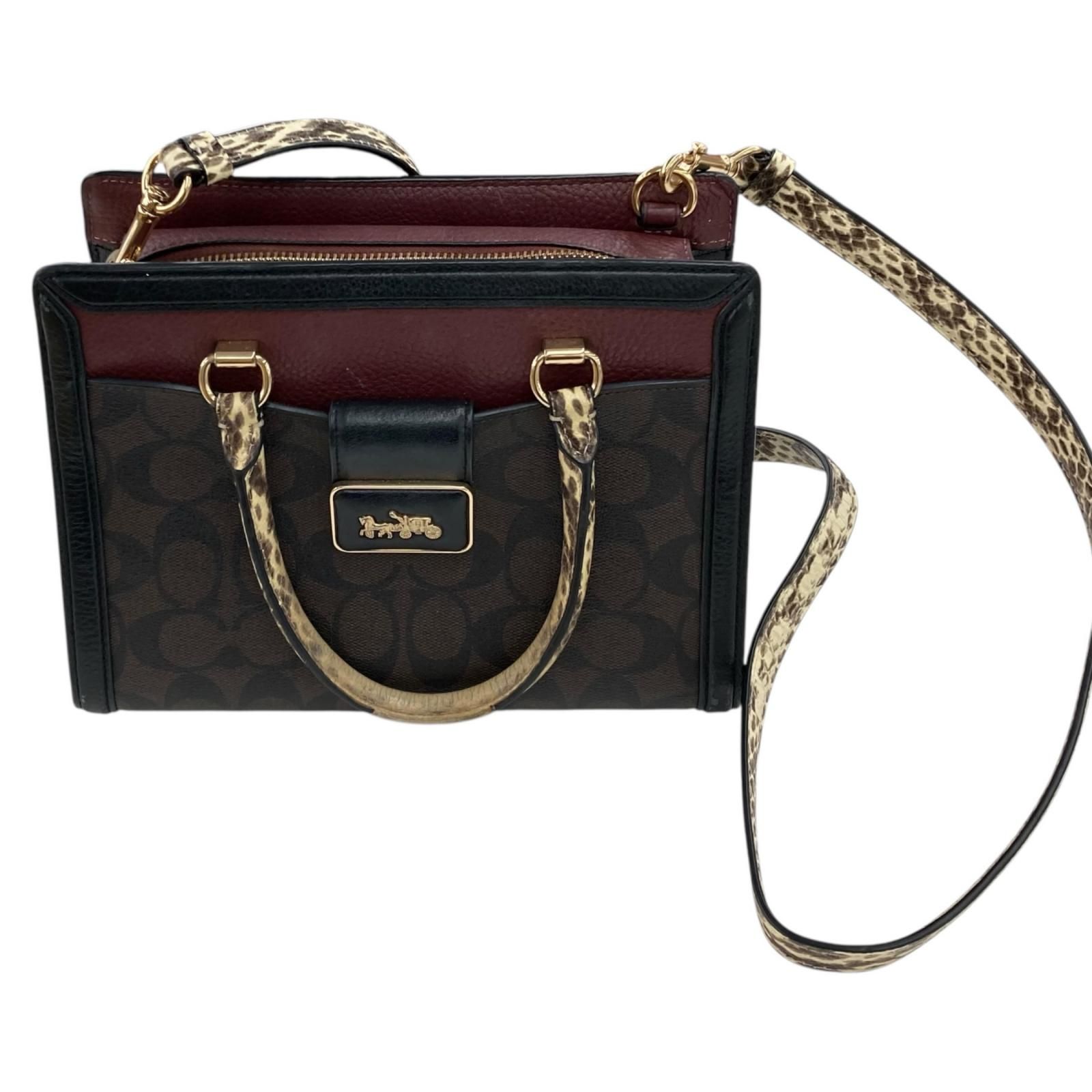 186005 現状品 COACH コーチ ショルダーバッグ F2281-CD701 レディース
