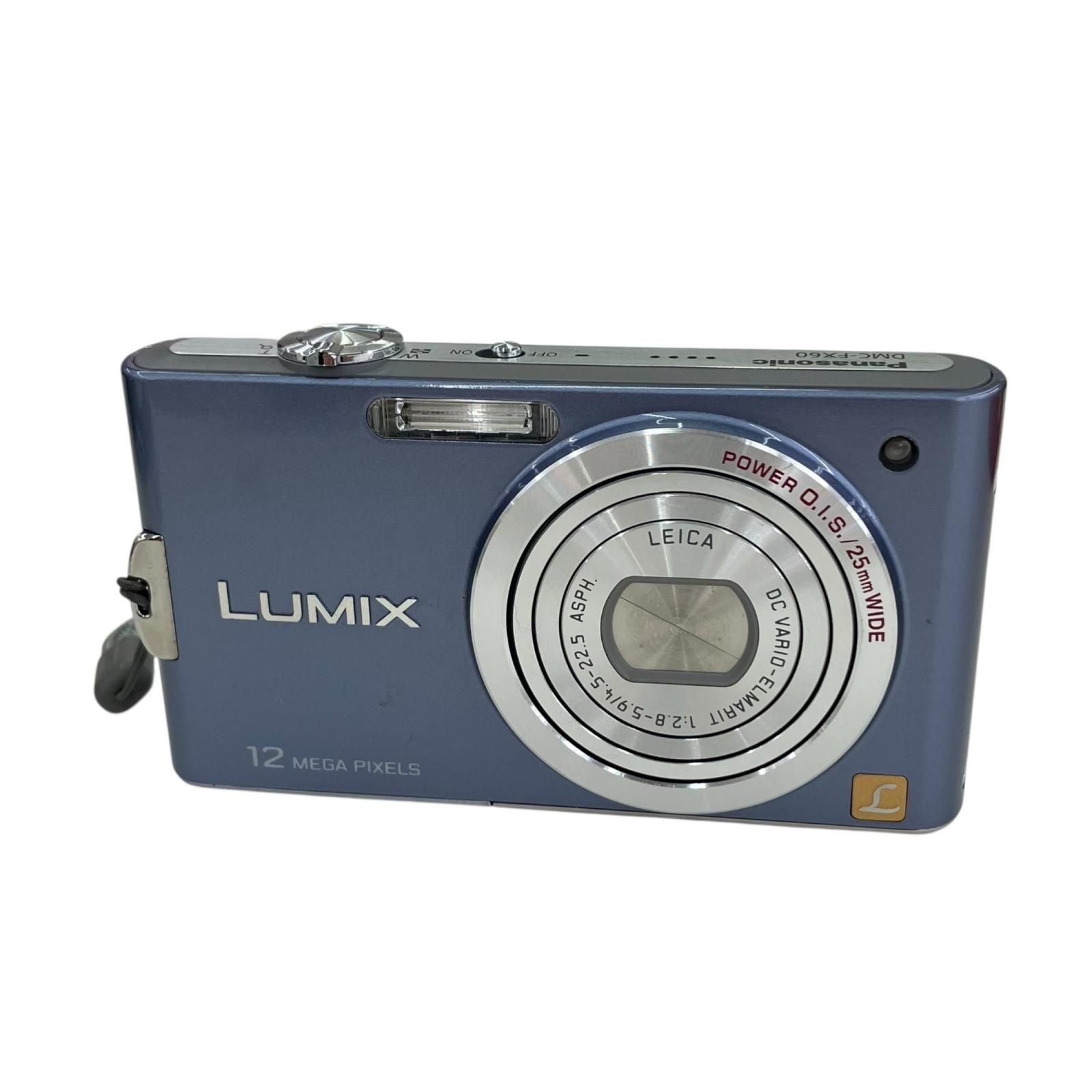 186000 動作確認済み Panasonic パナソニック LUMIX コンパクトデジタルカメラ DMC-FX60 パープル