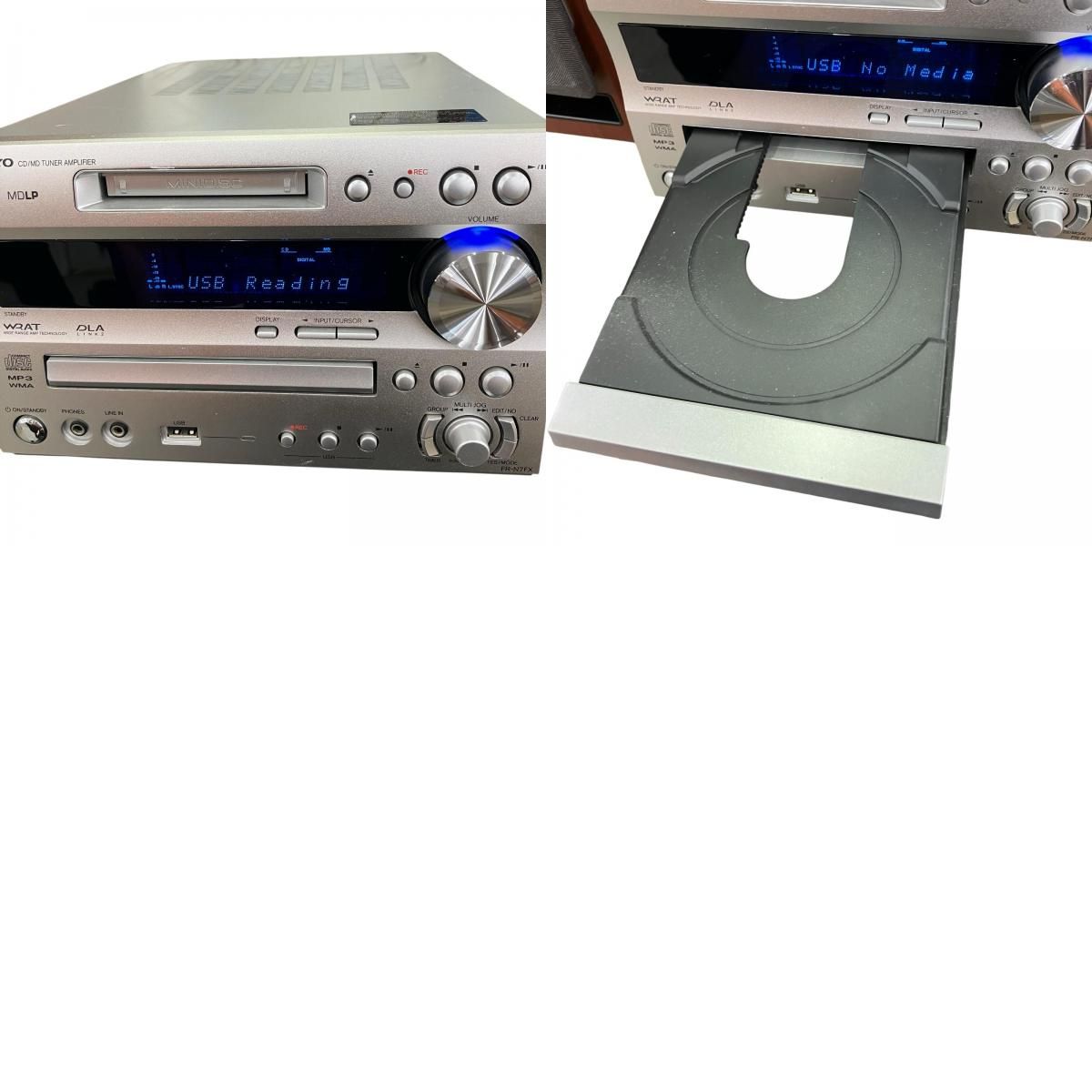 186000 通電確認のみ ONKYO CD・MDプレーヤー ミニコンポ FR-N7FX