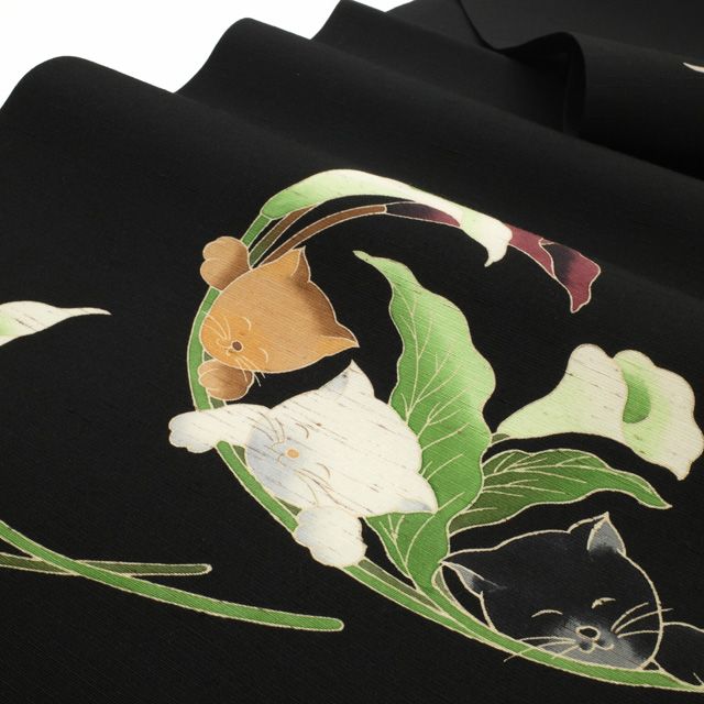 新古品】 名古屋帯 秀美 未使用 九寸 開き仕立て 紬 ぜんまい紬 正絹