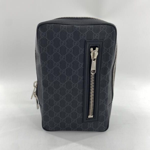【中古】GUCCI ボディバッグ 478325 498879 GGスプリーム ブラック レッド ネイビー[10]