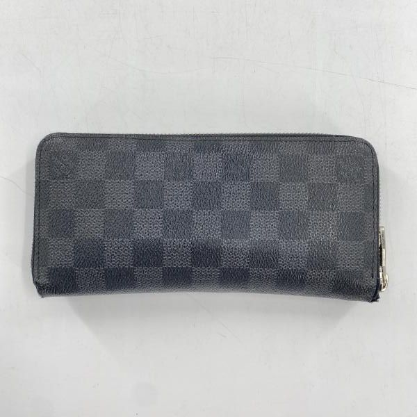 【中古】LOUIS VUITTON ジッピー・ウォレット ヴェルティカル N63095 ダミエ ブラック ルイ・ヴィトン[10]