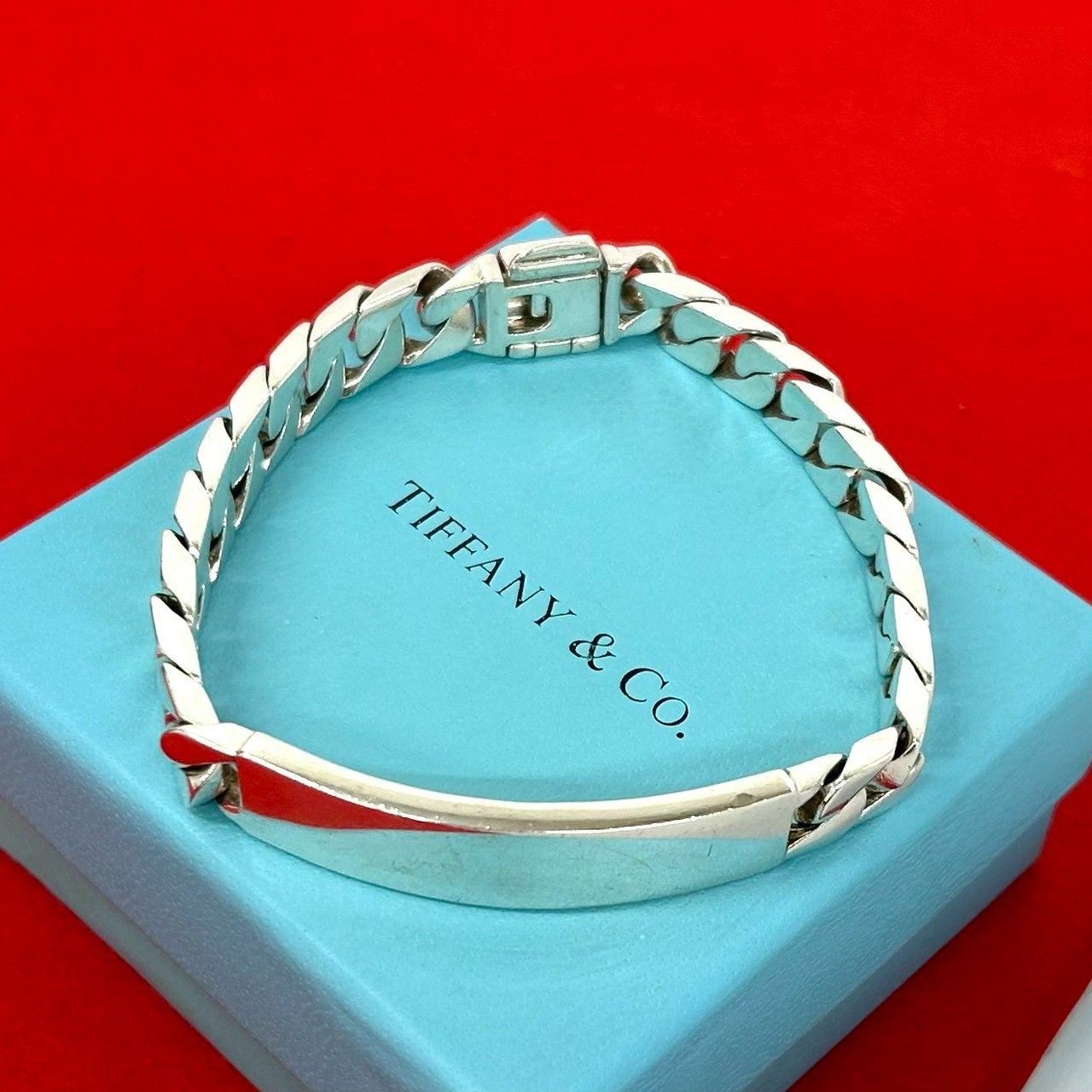 極 美品 TIFFANY&Co. ティファニー ヴィンテージ ID ブレスレット