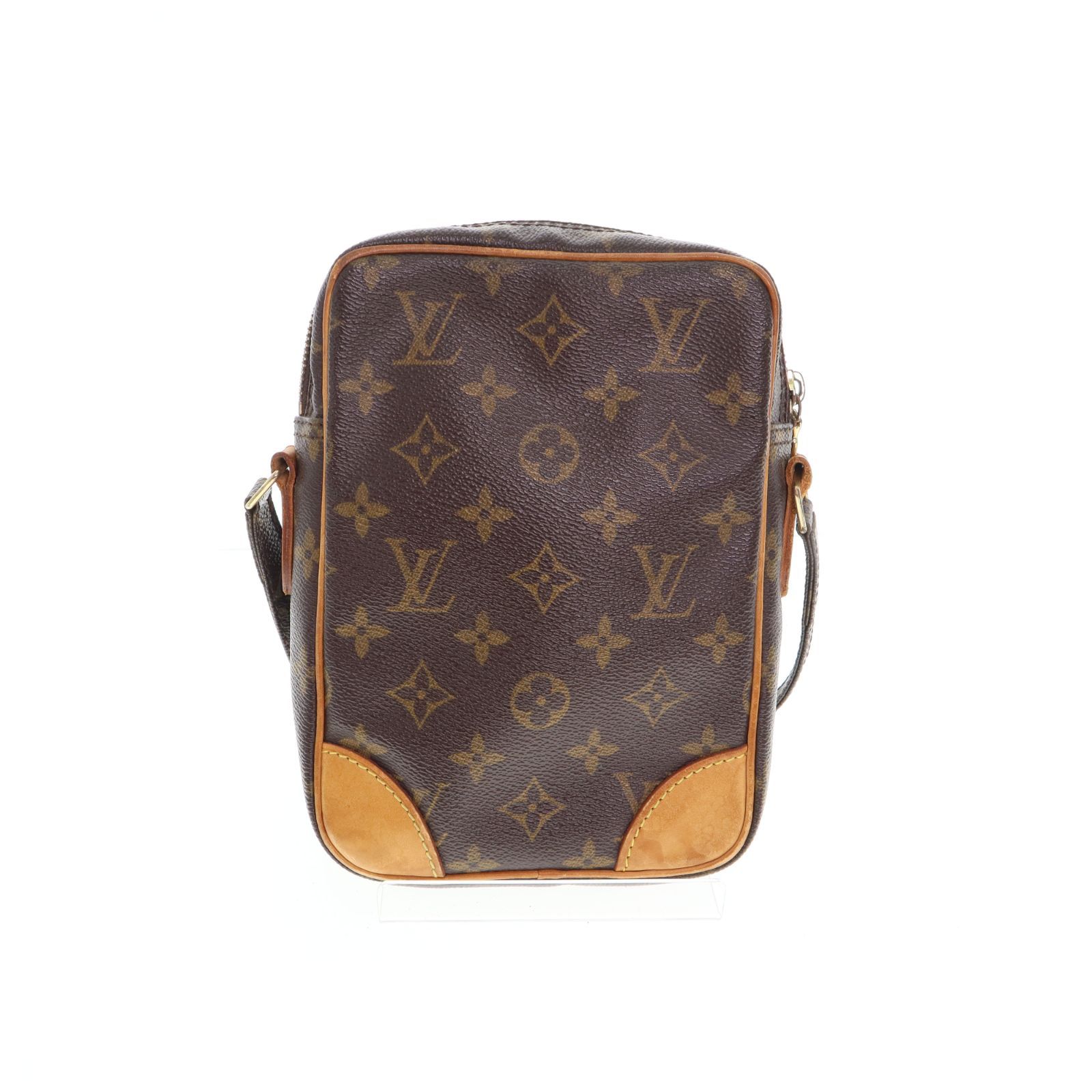 【中古】LOUIS VUITTON ルイ・ヴィトン M45266 ダヌーブ モノグラム ショルダーバッグ レディース メンズ バッグ ブラウン ブランド