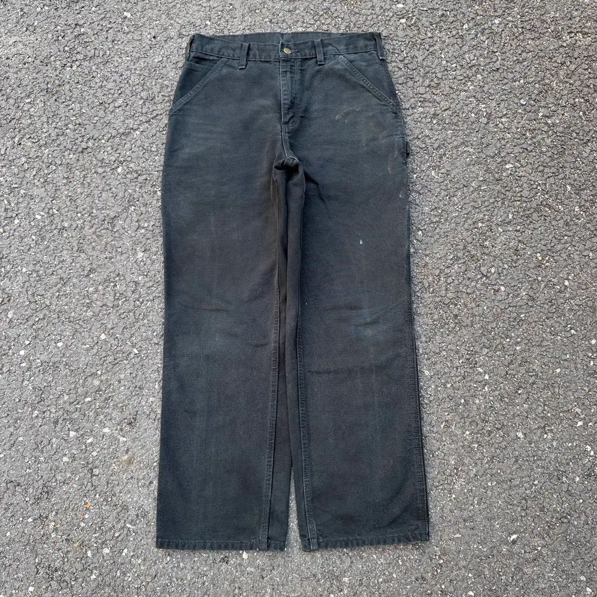 OG カーハート シングルニー B11 BLK カーペンター パンツ