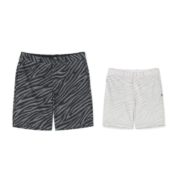 26春夏 ニューバランス ゴルフ New balance Golf メンズ ロゴラインゼブラ柄 ショートパンツ (MENS) 0126132004 半ズボン ショーツ