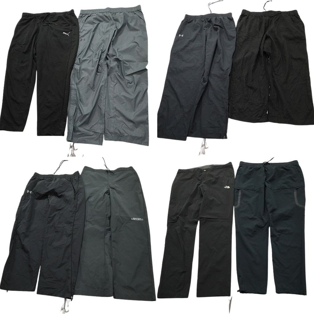 古着卸 まとめ ブランド パンツMIX 8枚セット ( メンズ 2XL/40 ) ノースフェイス ジョーダン プーマ アンダーアーマー 中古 古着 NE9903
