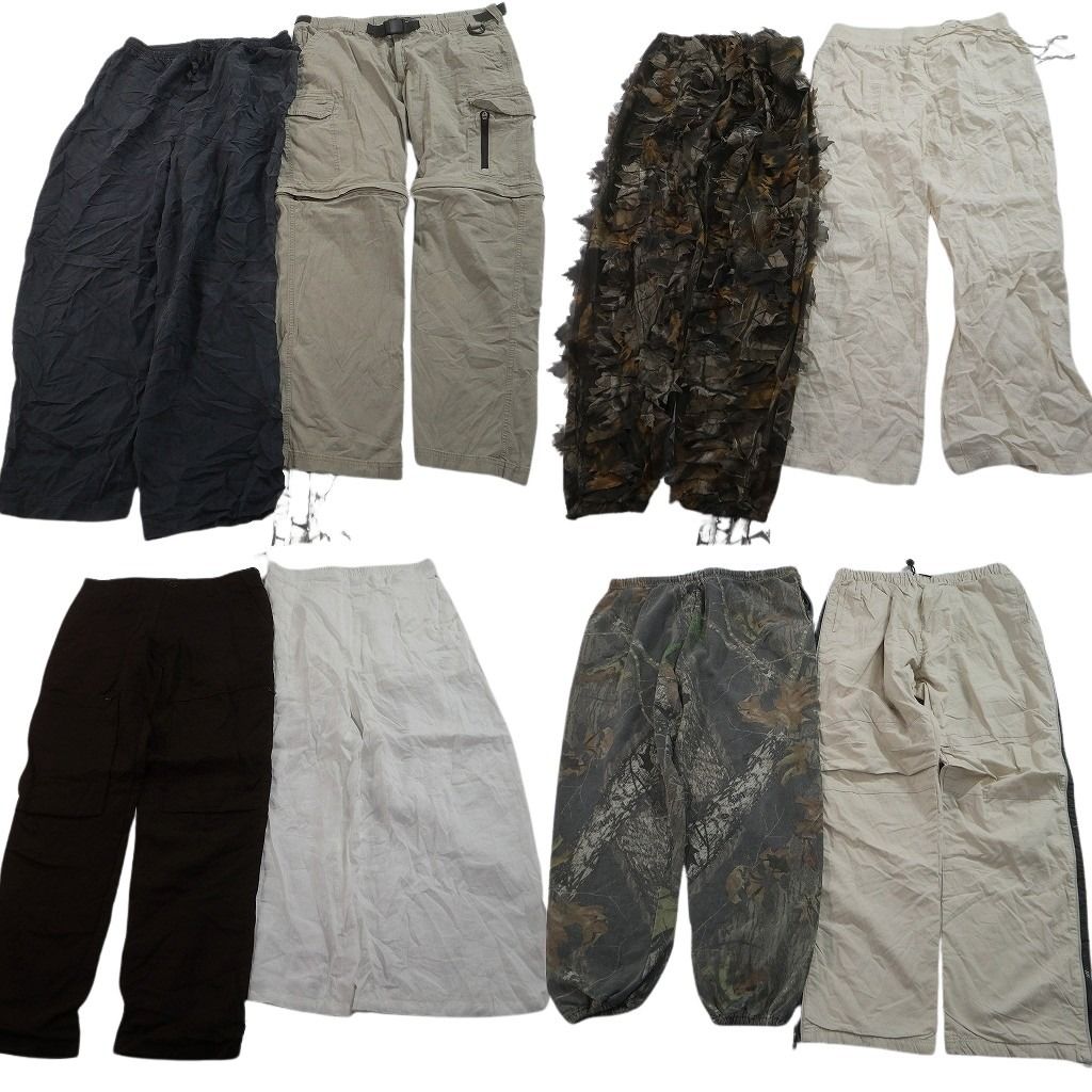 古着卸 まとめ売り パンツMIX 8枚セット ( メンズ L/XL ) デタッチャブル リアルツリー ギリースーツ 中古 古着 NE9979 8,439円