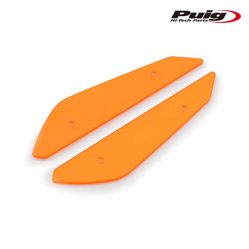 Puig 3692T SPARE DOWNFORCE SPOILERS SPORT DEFLECTORS KIT [ORANGE] APRILIA RSV4 1000RR (19-20) プーチ サイドダウンフォーススポイラー