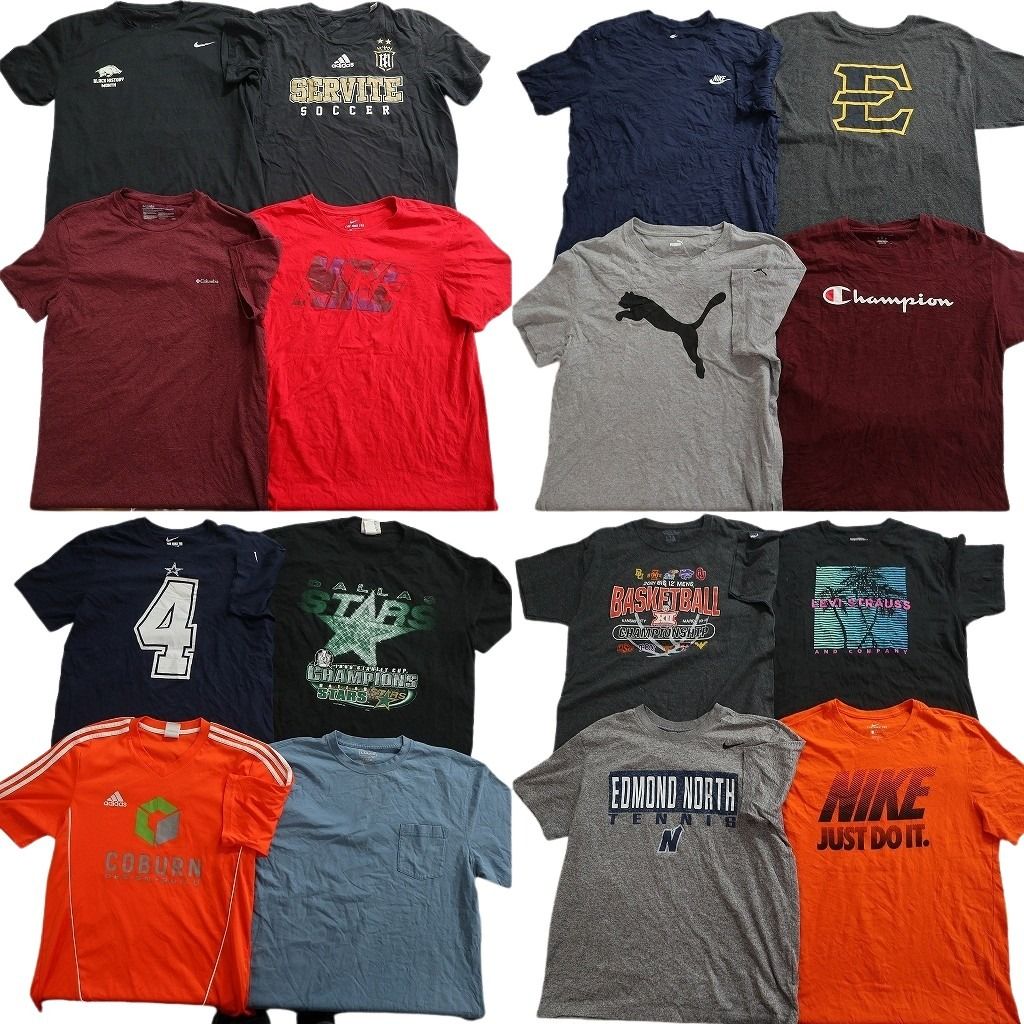 古着卸 まとめ売り ブランドMIX Tシャツ 16枚セット ( メンズ L ) コロンビア エルエルビーン リーバイス ナイキ 中古 古着 NF0121