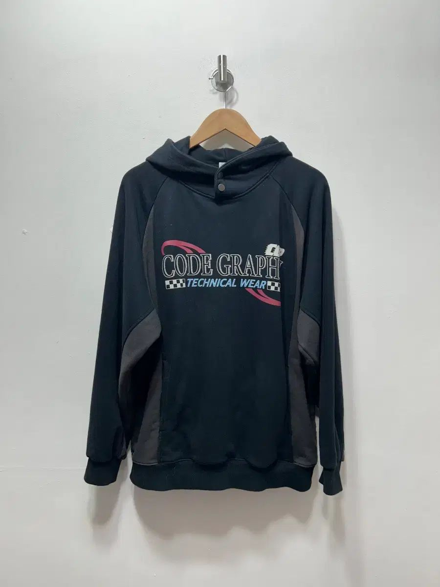コードグラフ テクニカルウェア フードTシャツ ブラック L