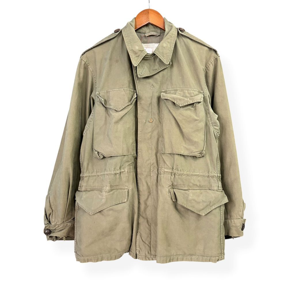 40's U.S.ARMY 米軍 アメリカ軍 M-43 フィールドジャケット リペア有 ミリタリー 古着 アメカジ No.A132