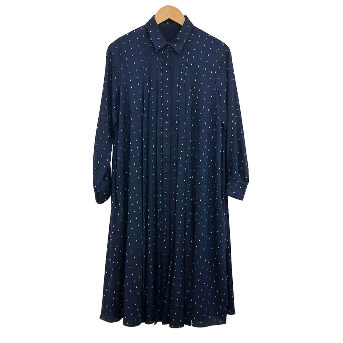 MACKINTOSH LONDON(マッキントッシュロンドン) ワンピース サイズ38 M レディース美品 - ネイビー×ブルーグリーン×白