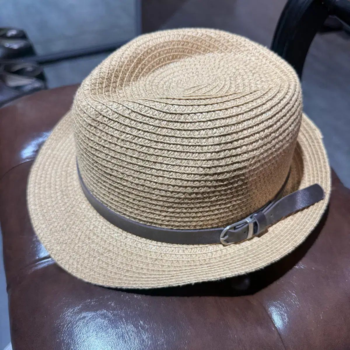スーツ ブランド 夏 麦わら帽子 ライト ブラウン 新品