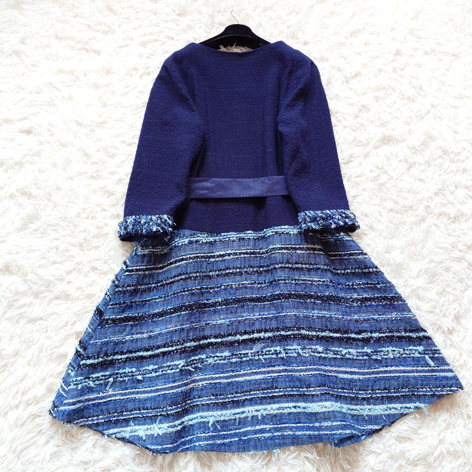 極美品】TO BE CHIC × MALHIA KENT 高級 マリアケント ツイード 切替 