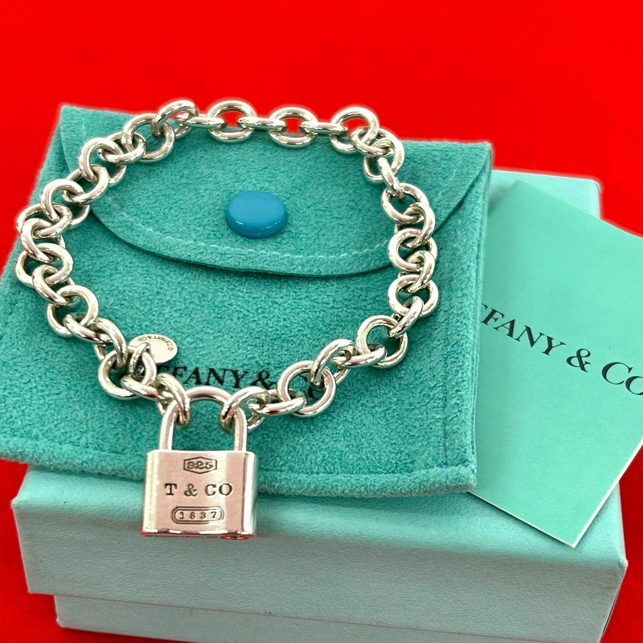 極 美品 箱 袋付 TIFFANY&Co. ティファニー ヴィンテージ カデナ