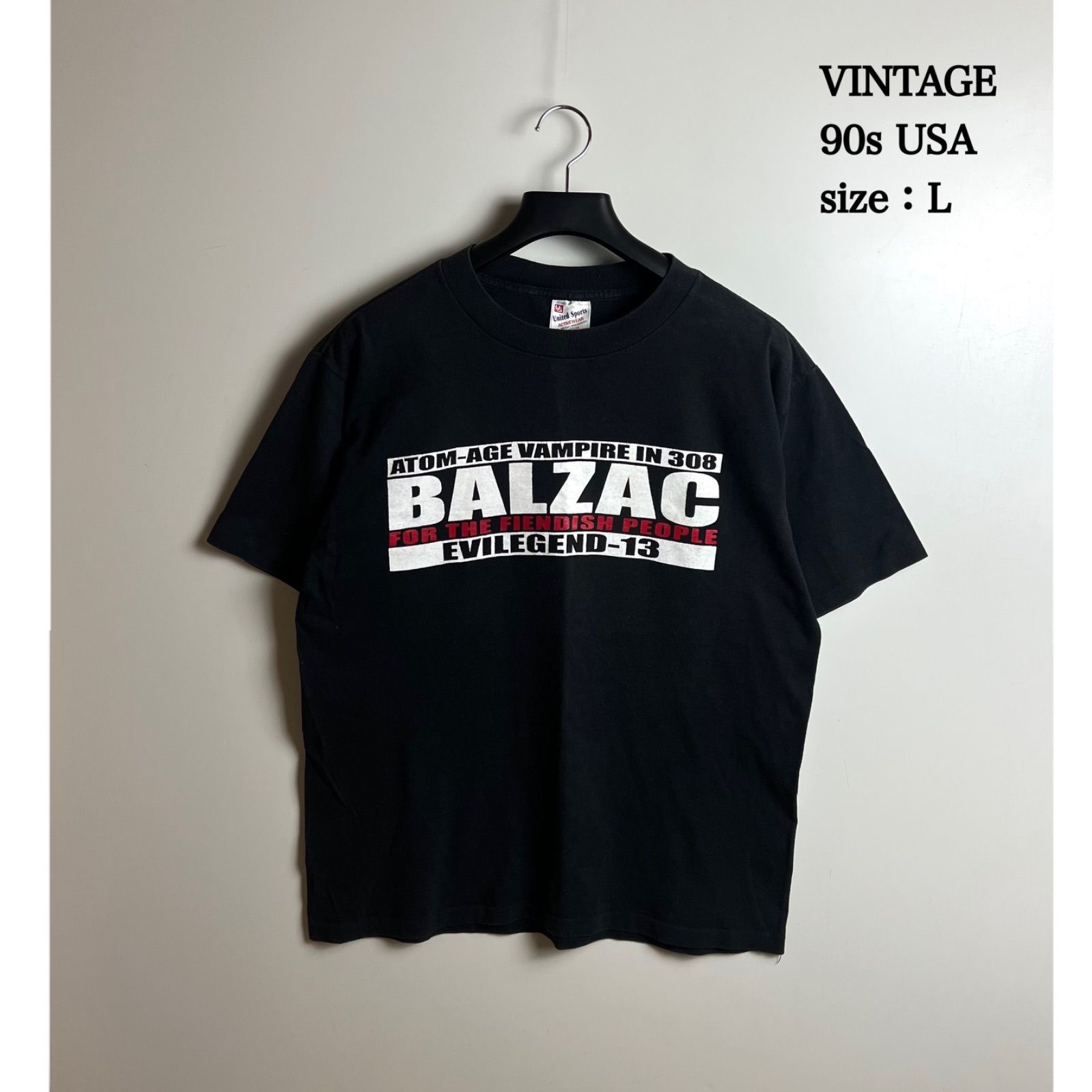 BALZAC 90s USA ATOM AGE VAMPIRE IN 308 Tee L バルザック パン