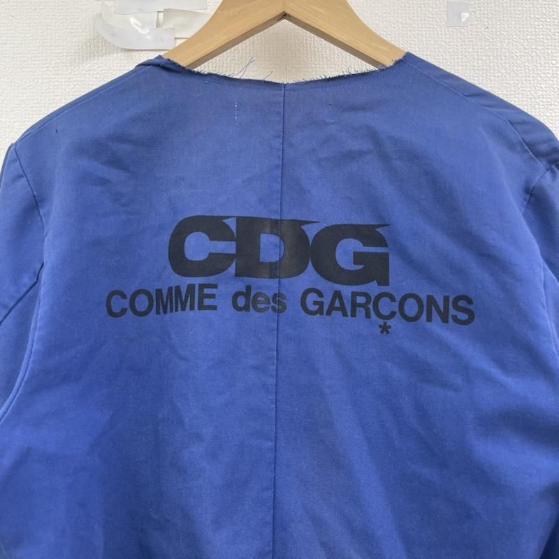 コムデギャルソン フランス製 CDG バックロゴ ノーカラー エノーカラー