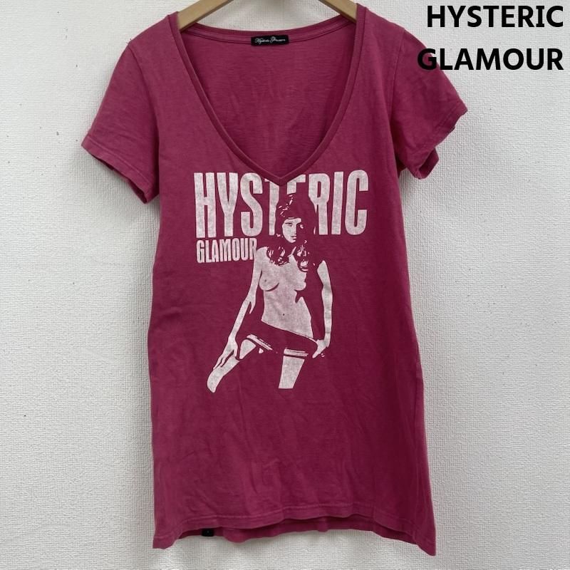 ヒステリックグラマー ヒスガール プリント Vネック Tシャツ