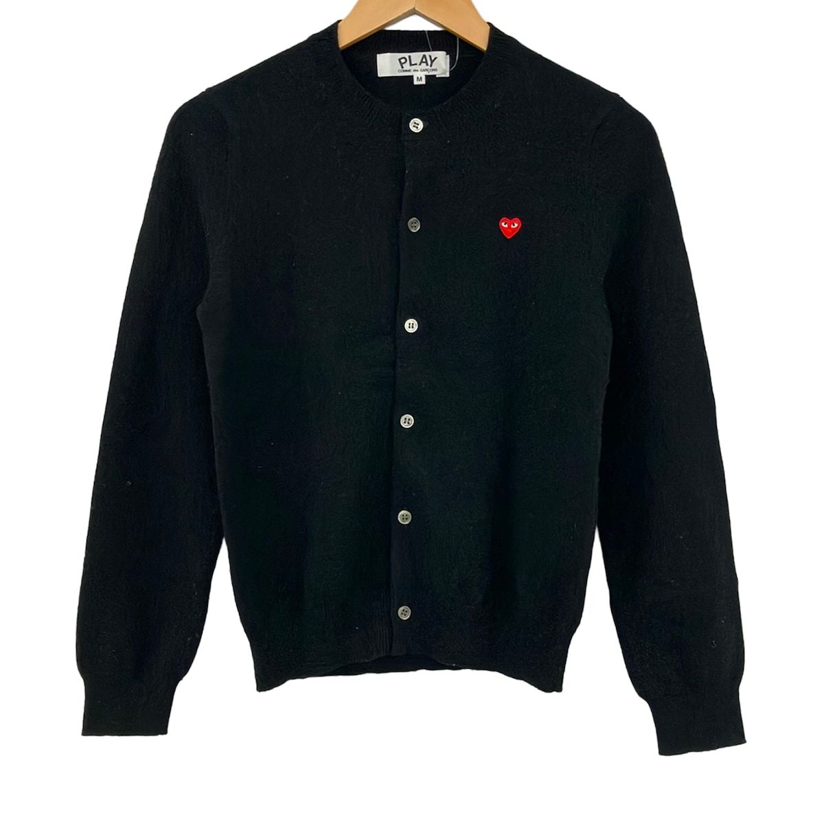 PLAY COMMEdesGARCONS(プレイコムデギャルソン) カーディガン サイズM レディース美品 - AZ-N079 黒 長袖