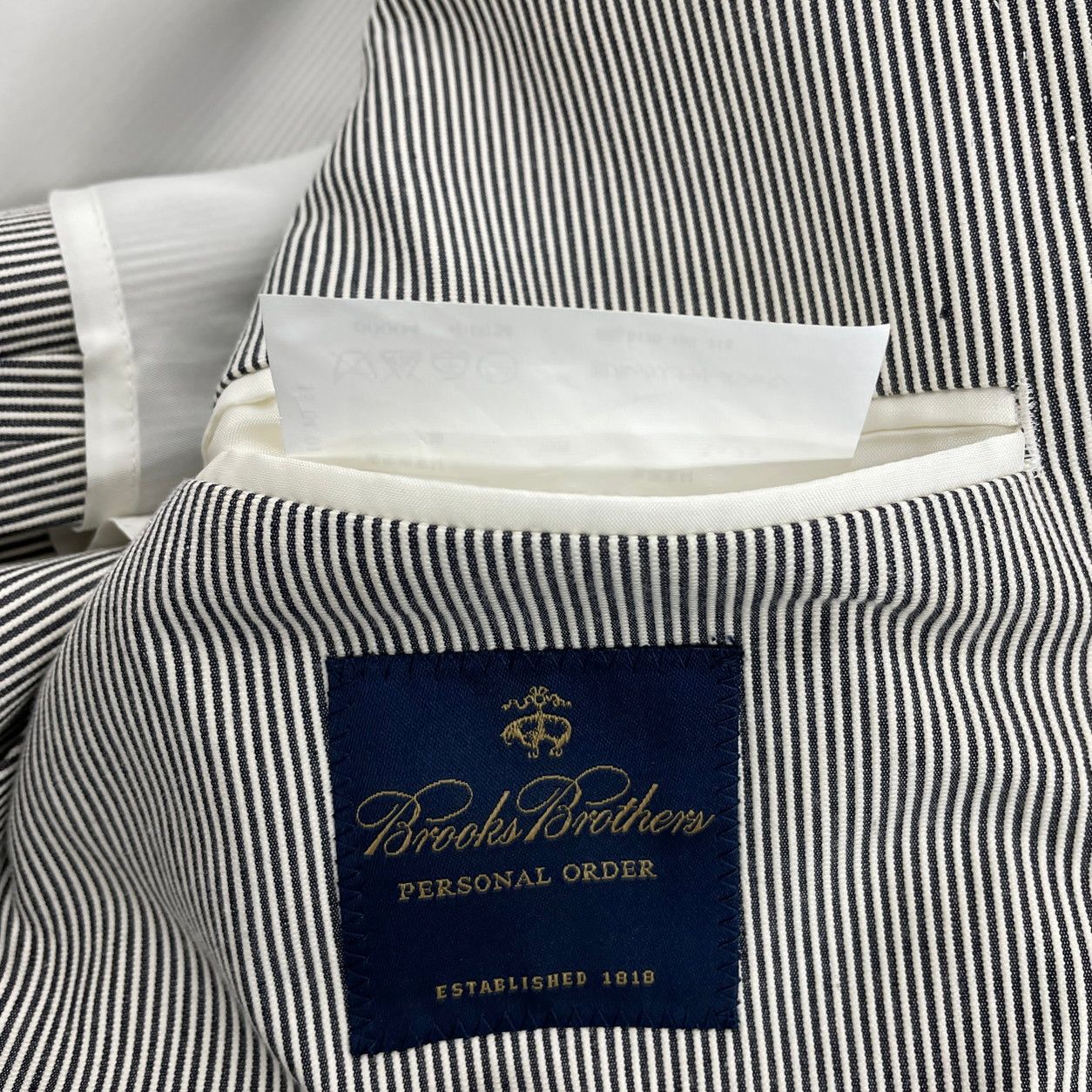ブルックスブラザーズ　ストライプ テーラードジャケット テーラードジャケット Brooks Brothers ブルックスブラザーズ サイズ