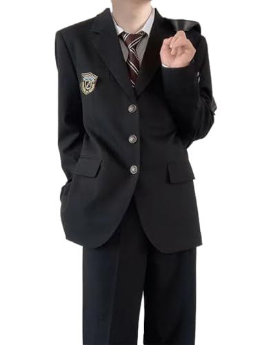 [AOTYP] 学生服 男子制服 コスプレ 制服 メンズ 5点セット 高校生 スクール ブレザー シャツ ズボン ネクタイ バッジ コスチューム フォーマル 仮装 男装 入学式 卒業式/ 0e59a8e7
