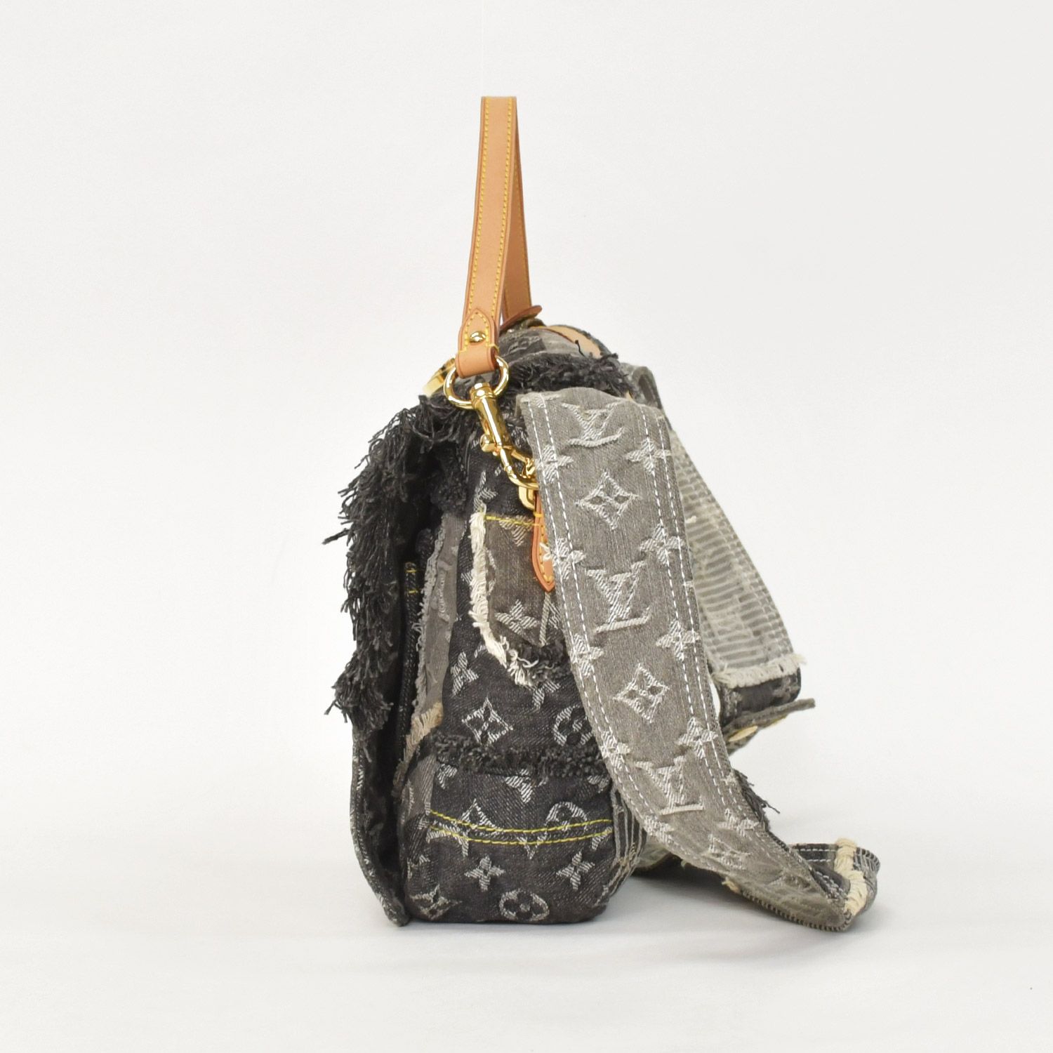極美品 LOUIS VUITTON ルイヴィトン モノグラムデニム パッチワーク 
