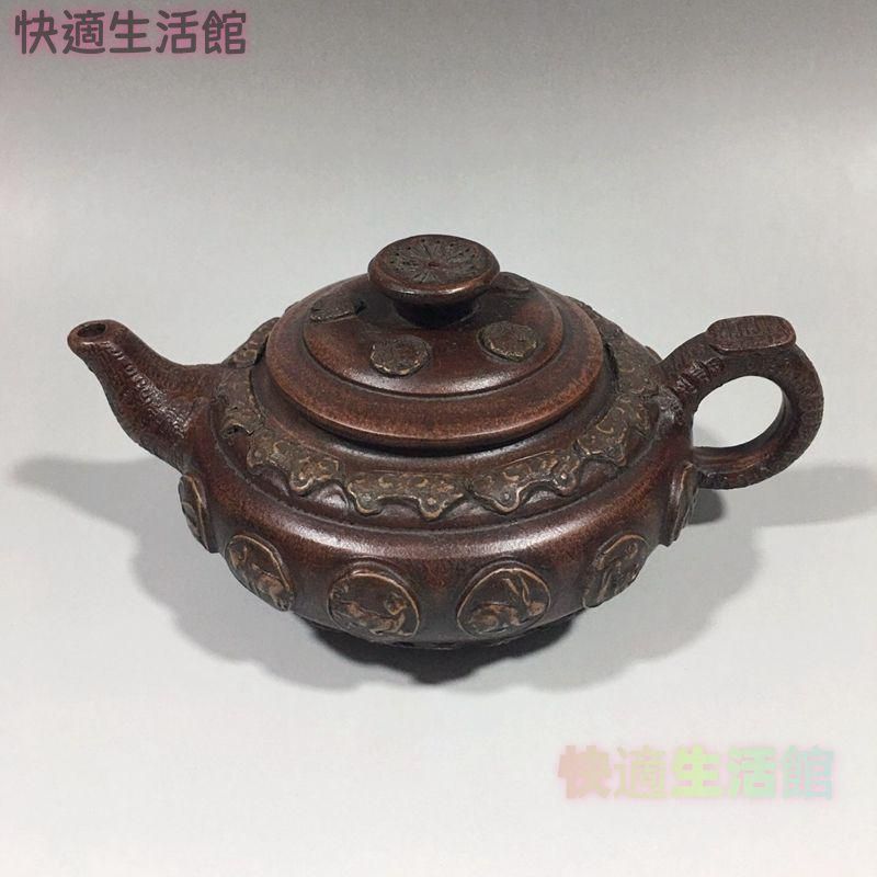 宜興 紫砂壷 十二支の壷 急須 茶道具 煎茶道具 GY529
