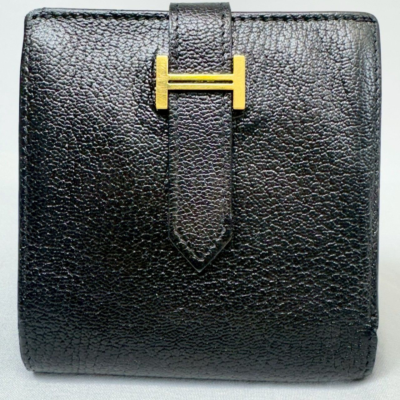 美品】HERMES エルメス ベアン レクトベルソ 二つ折り 財布 □K刻印