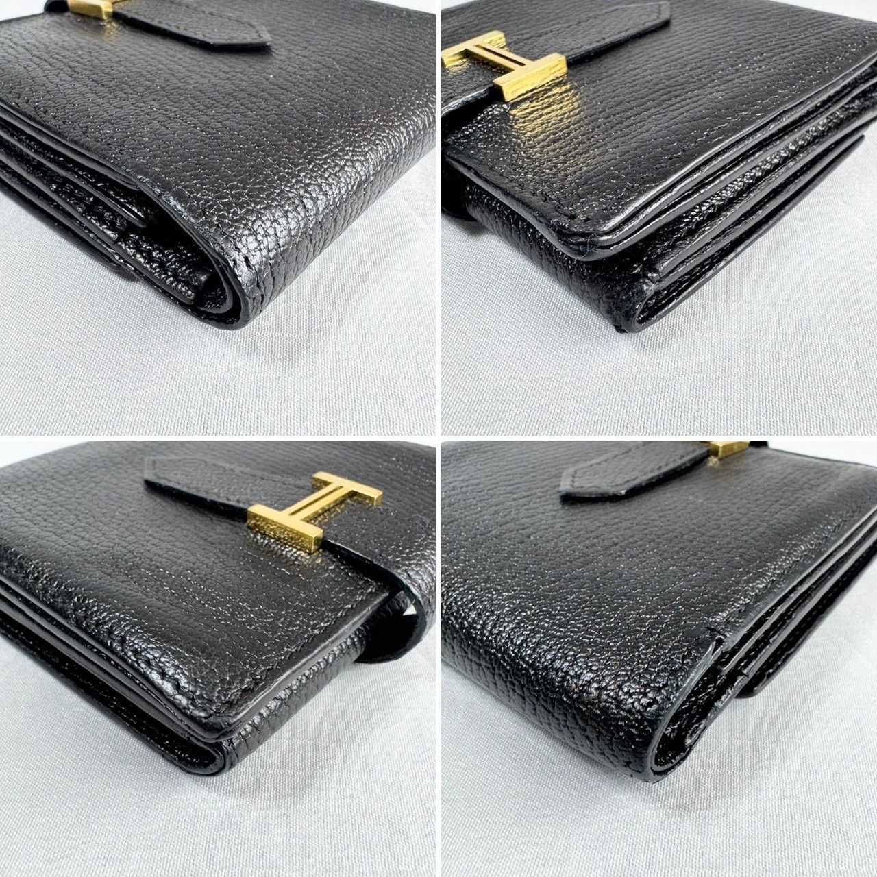 美品】HERMES エルメス ベアン レクトベルソ 二つ折り 財布 □K刻印