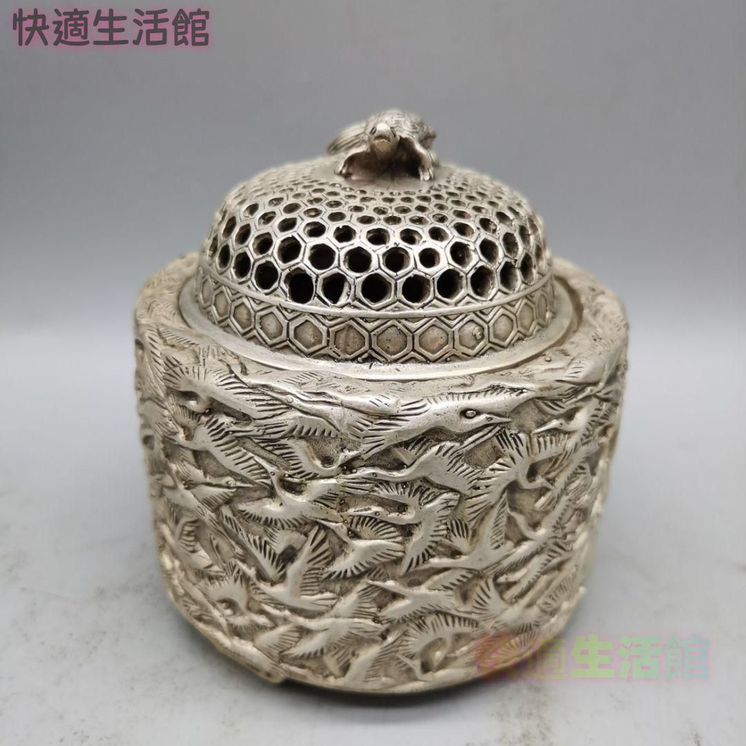 鶴の蓮華炉 香炉 香道具 工芸品 美術品 置物 鶴の蓮華炉 香炉 香道具 工芸品 美術品 置物 GY529
