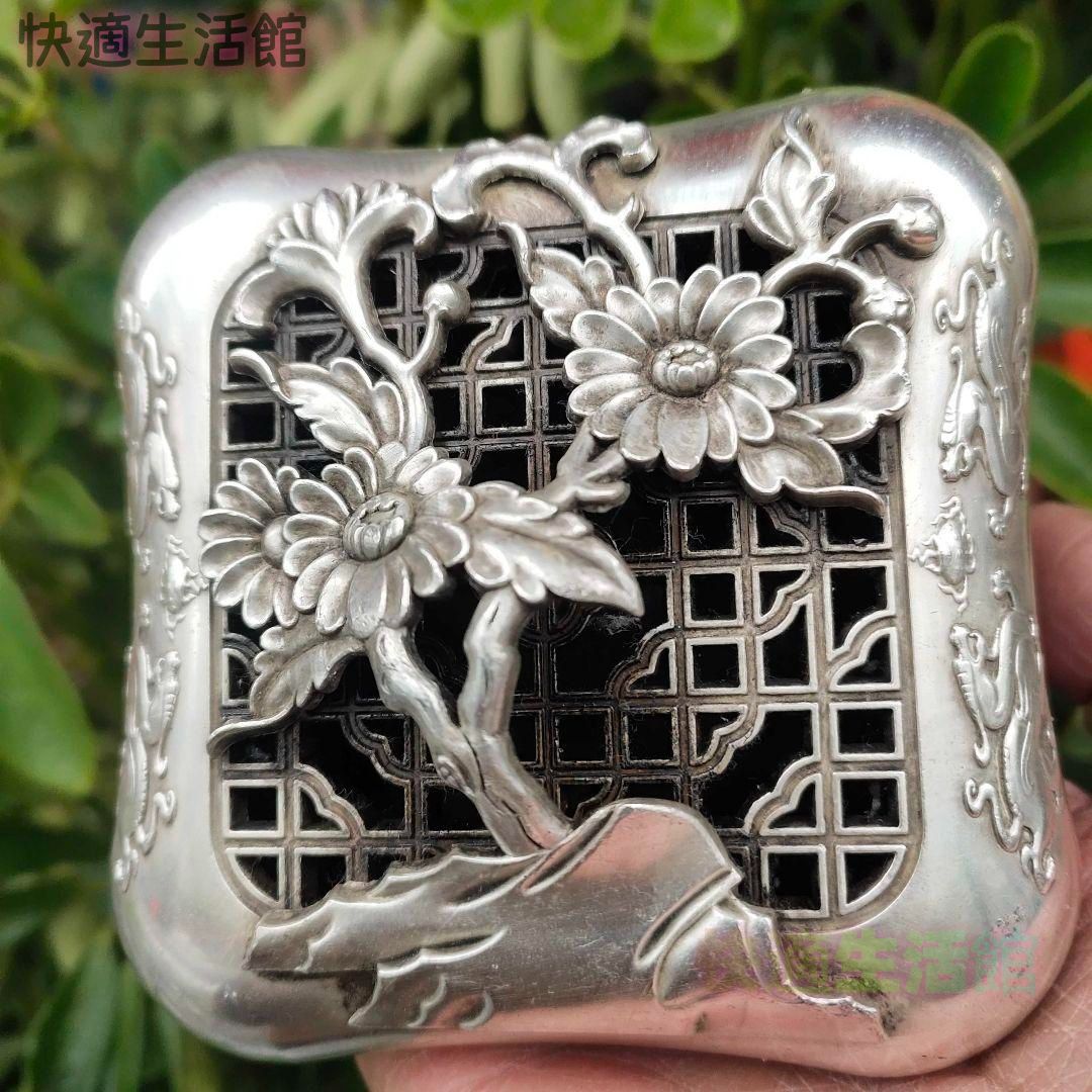 菊の花 香炉 茶道具 香道具 工芸品 美術品 置物 GY529