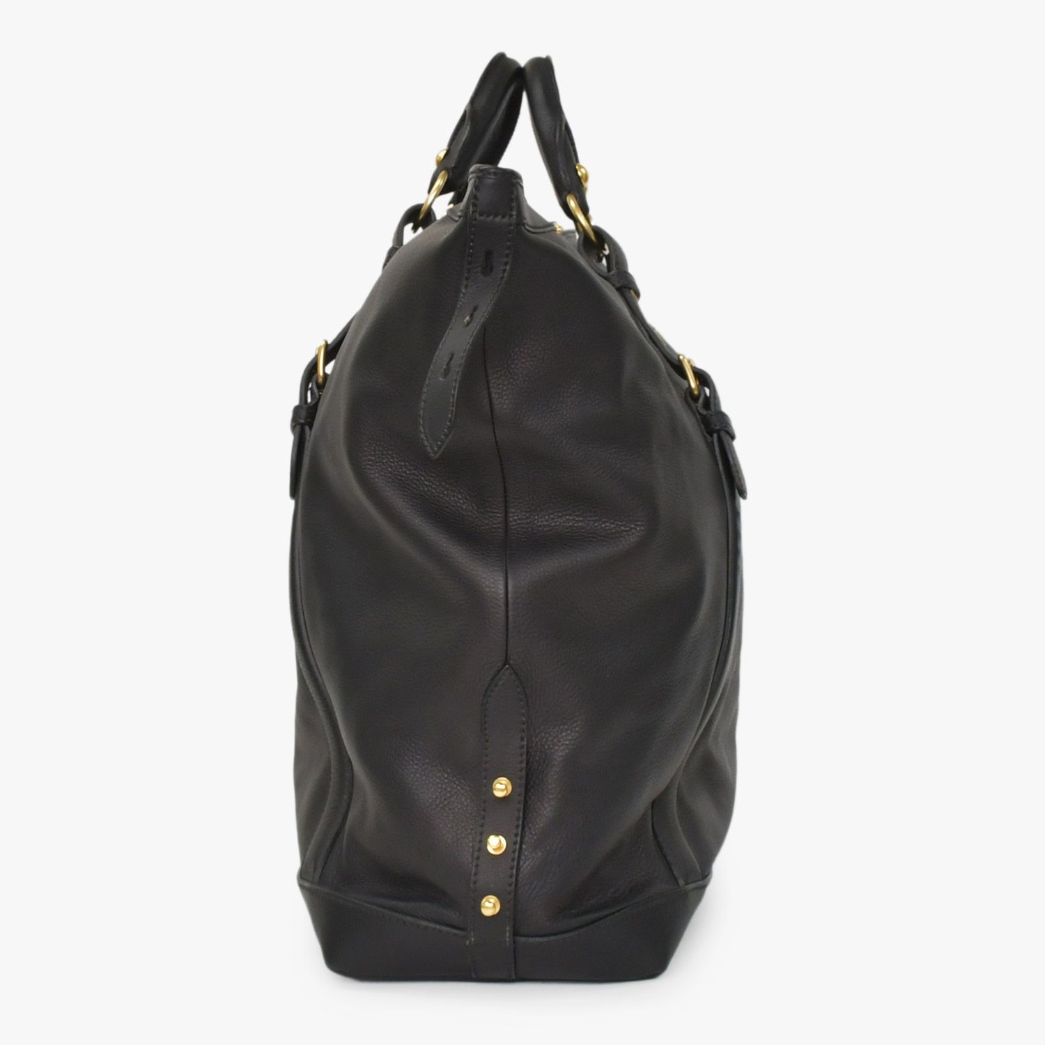 極美品 MIU MIU ミュウミュウ ブラック レザー ハンドバッグ VITRLLO 