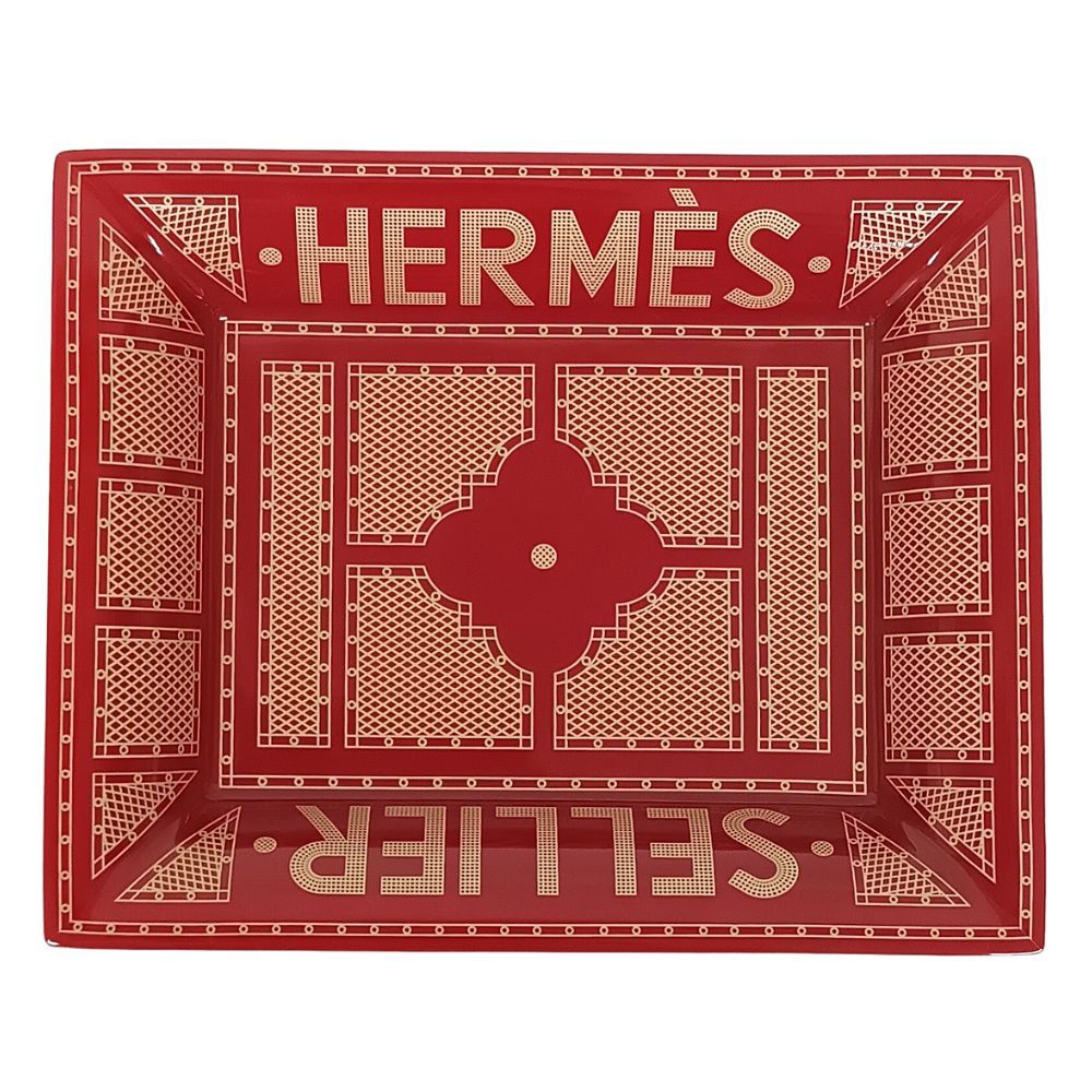 HERMES エルメス ヴィド・ポッシュ トレイ セリエ レッド系 正規品