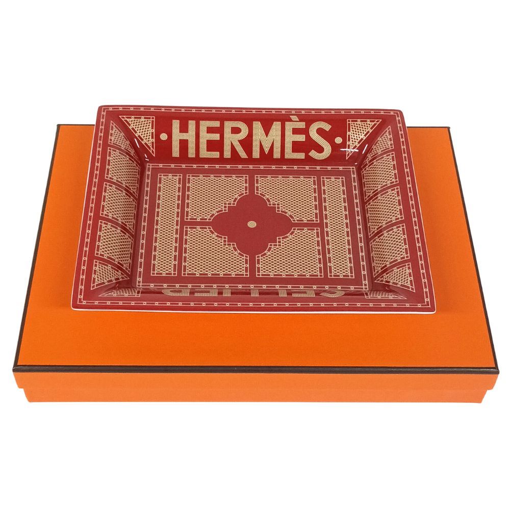 HERMES エルメス ヴィド・ポッシュ トレイ セリエ レッド系 正規品