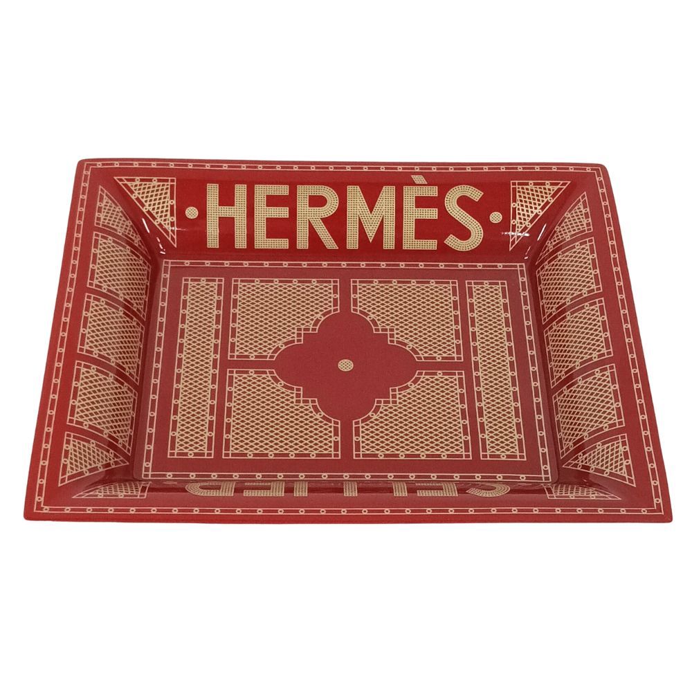 HERMES エルメス ヴィド・ポッシュ トレイ セリエ レッド系 正規品