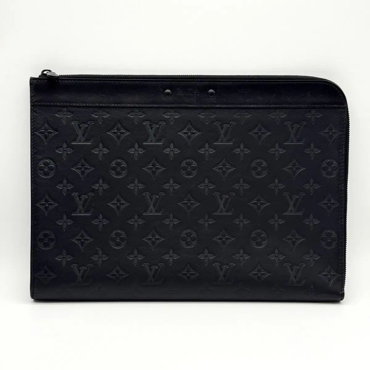 S+級/正規品 Louis Vuitton LV モノグラム シャドウ ポシェット ジューヌ クラッチバッグ