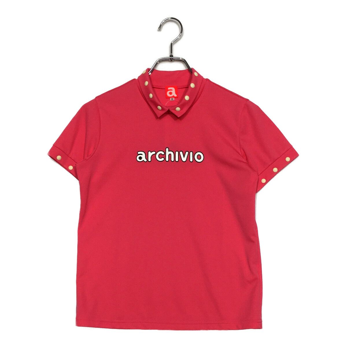 中古 レディース アルチビオ archivio 半袖シャツ 36(S) ピンク 襟付き