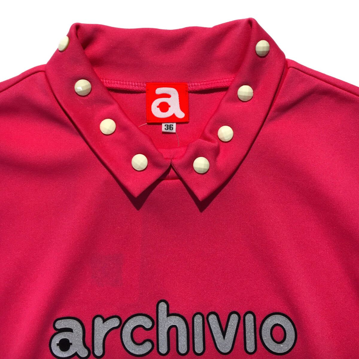 中古 レディース アルチビオ archivio 半袖シャツ 36(S) ピンク 襟付き