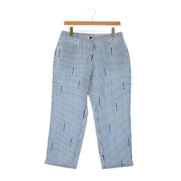 アダバット | 40(L相当) | レディース アンクル丈パンツ 撥水 ブルー系 春夏【中古】ゴルフウェア