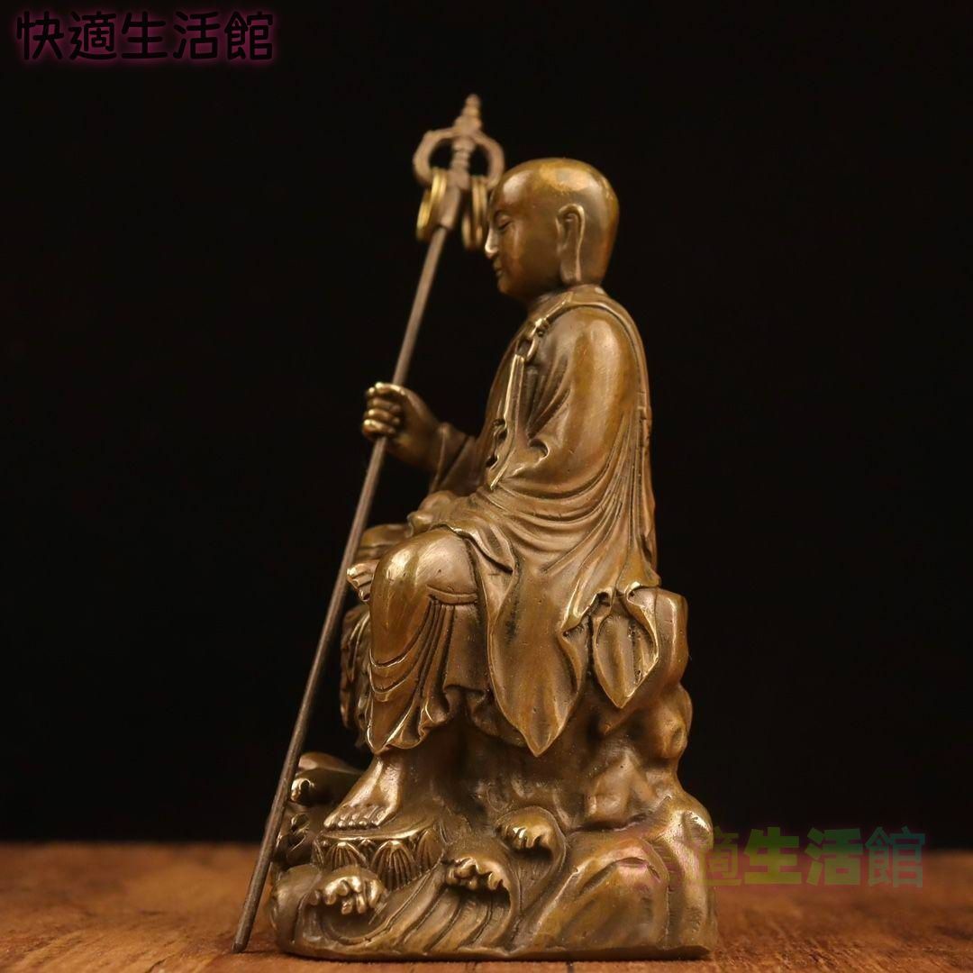 美術品・アンティーク・コレクション 地蔵 菩薩 観音 銅製 仏像 彫刻