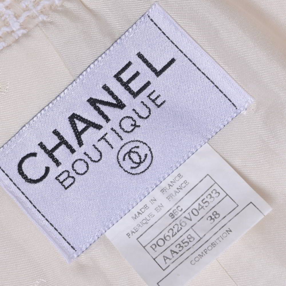 CHANEL 99C P06226V04533 ツイード セットアップ ジャケット スカート ココマークボタン19個付き
